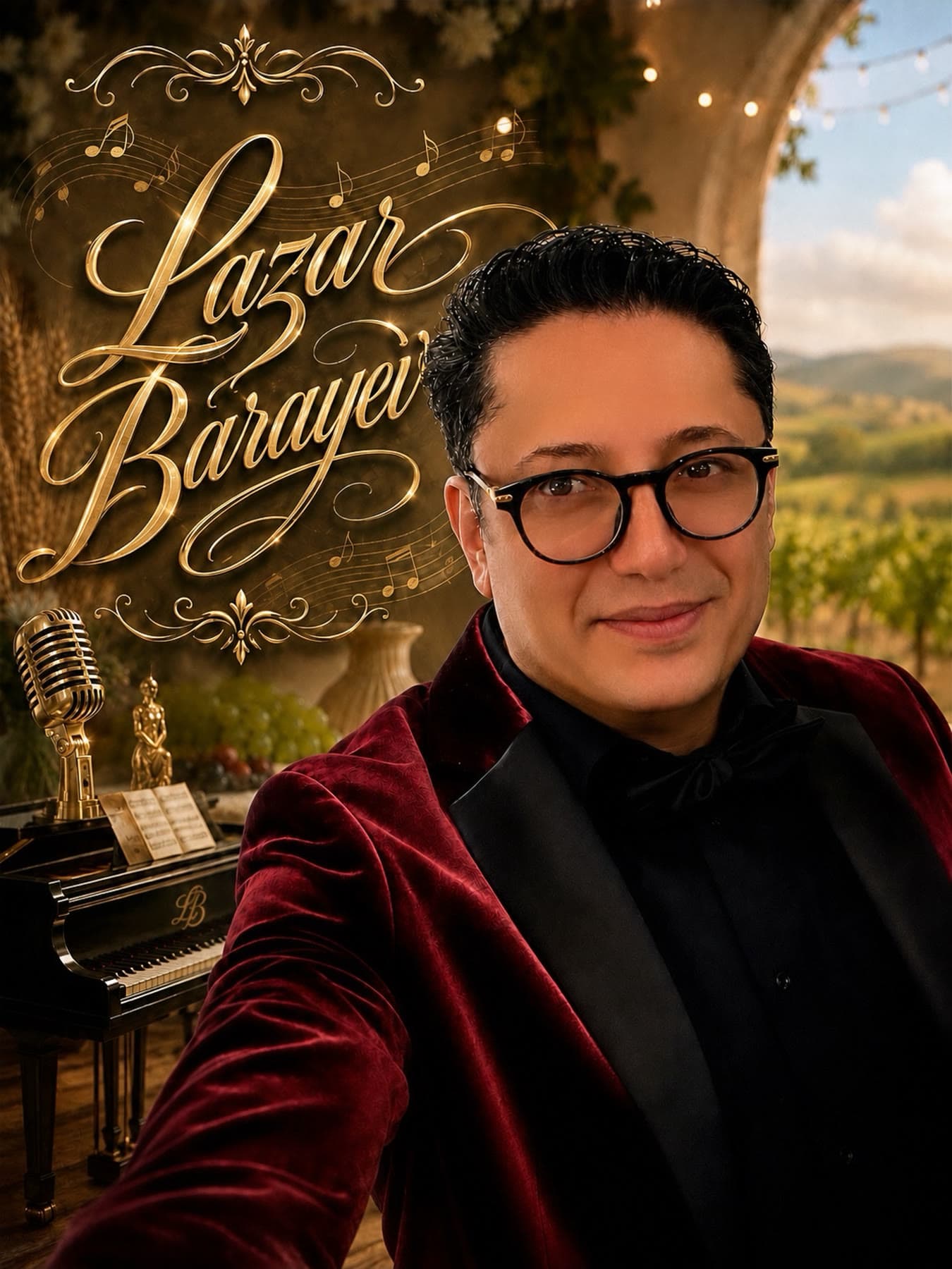 Promotional portrait of Lazar Barayev