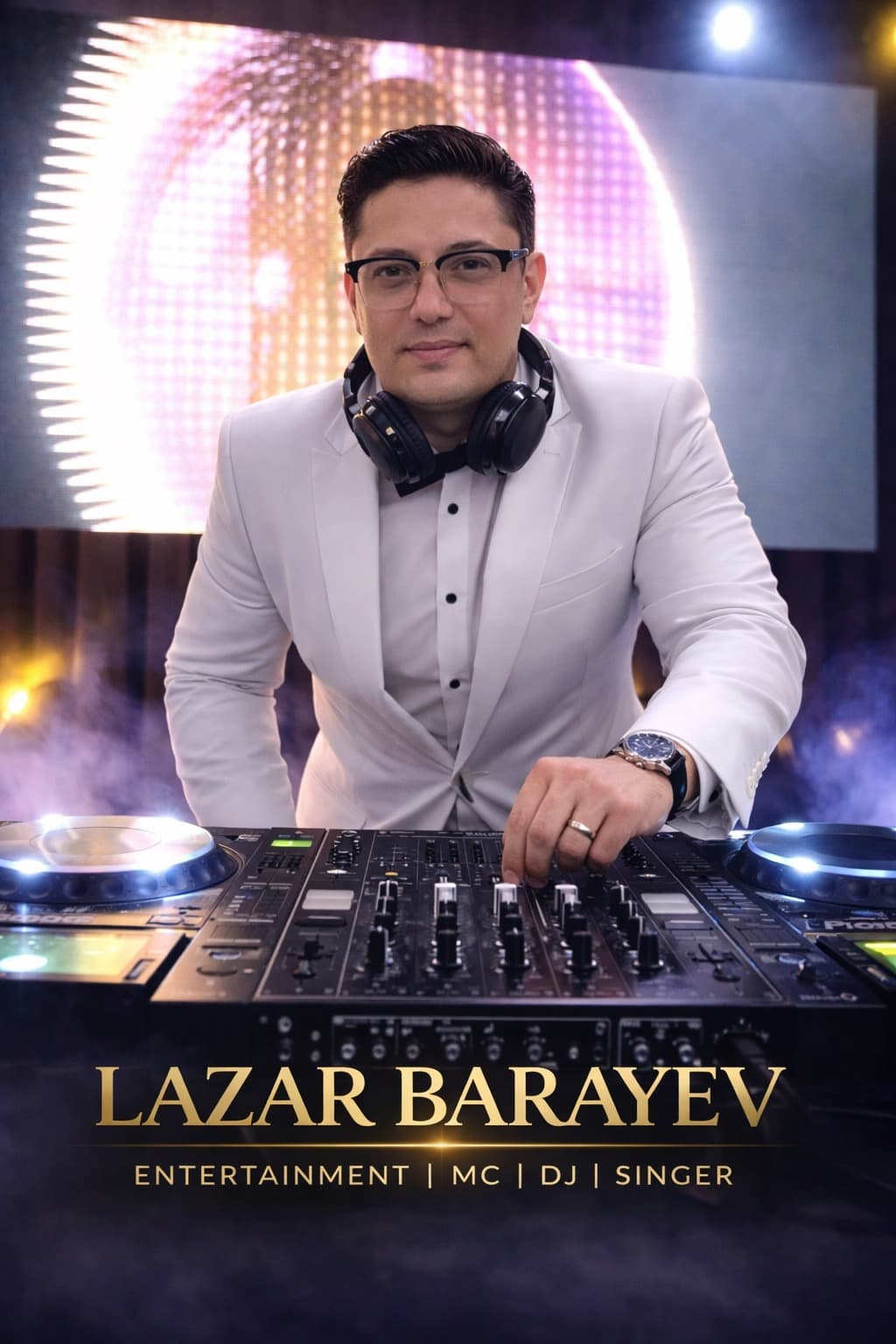 Lazar performing as a DJ